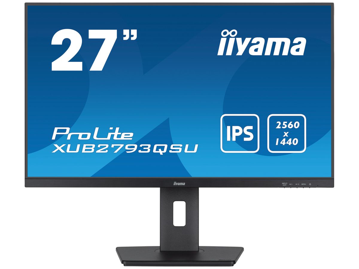 iiyama XUB2793QSU-B7 écran plat de PC 68,6 cm (27") 2560 x 1140 pixels Wide Quad HD LED Noir