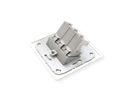 METZ CONNECT C6Amodul 3 ports 180°M AP blanc pur