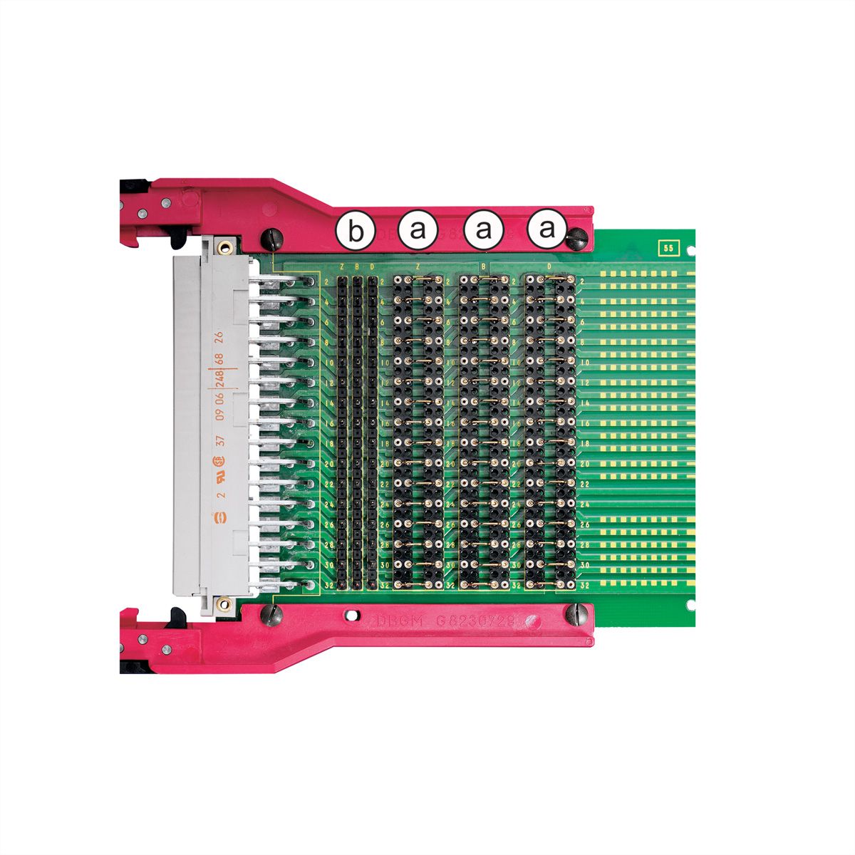 Adaptateur d'essai SCHROFF pour connecteur DIN type F, 3 U, 220 mm, U/I