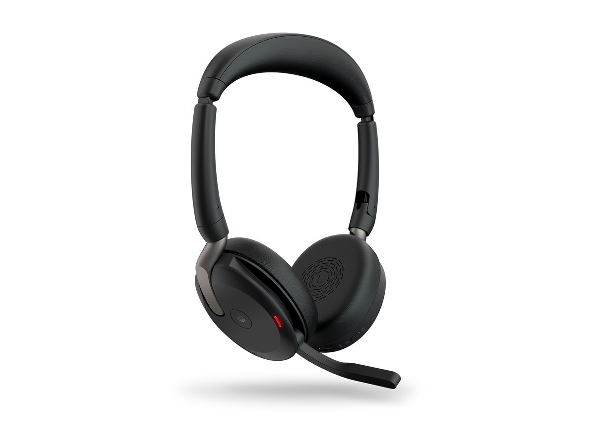 Jabra Evolve2 65 Flex Casque Avec fil &sans fil Arceau Bureau/Centre d'appels Bluetooth Noir