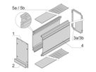 SCHROFF Unité enfichable de type cadre PRO Kit, couvercles perforés, 1 connecteur, 3 U, 14 HP, 167 mm