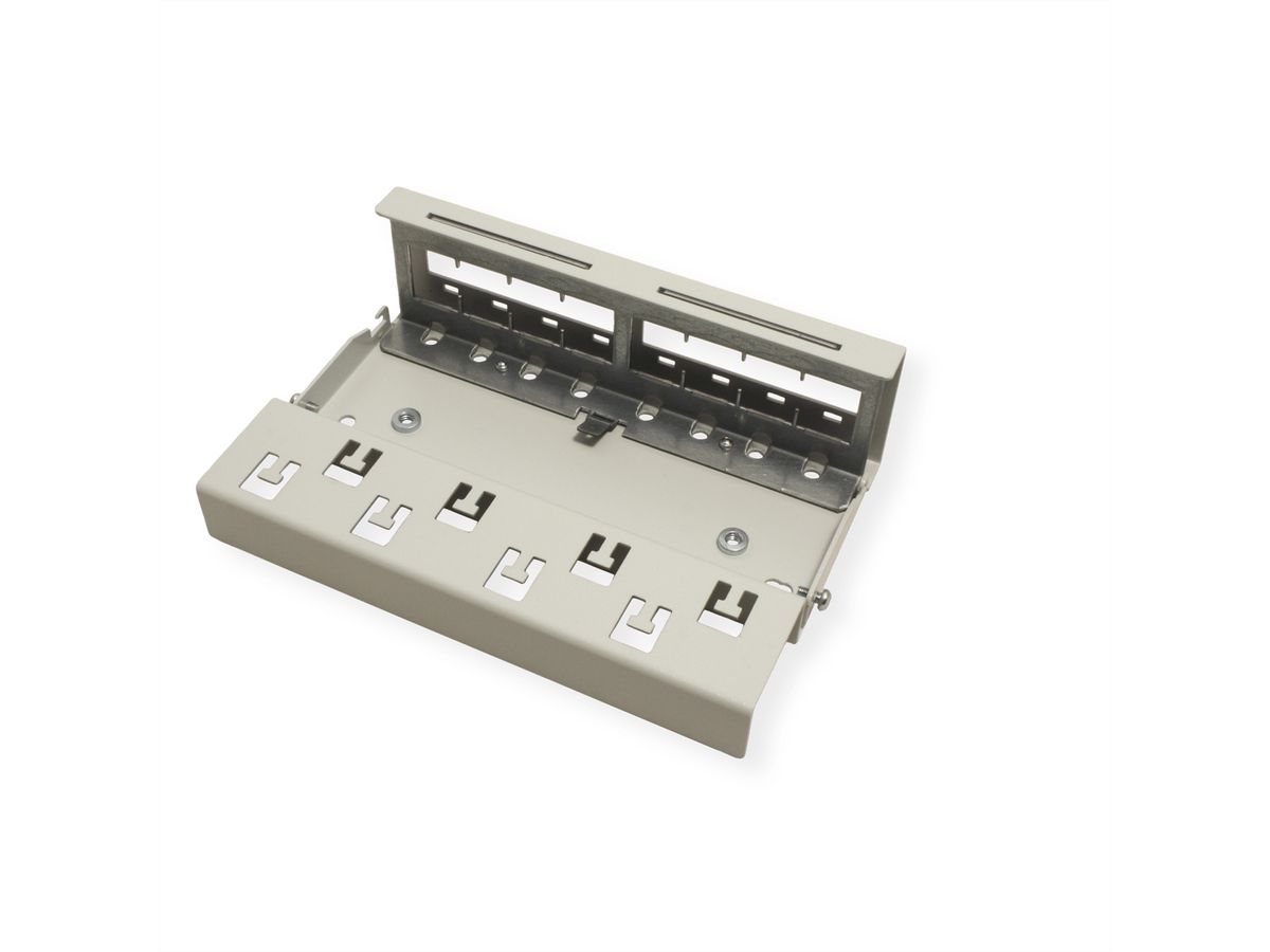 EasyLan preLink / fixLink Panneau, 8x Keystone, RAL7035