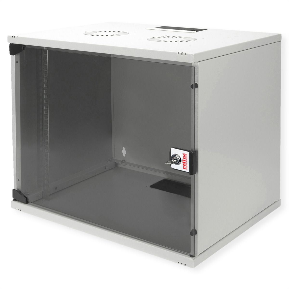 ROLINE 19" Boîtier mural Basic 9U, 540x400 LxP gris, EN KIT