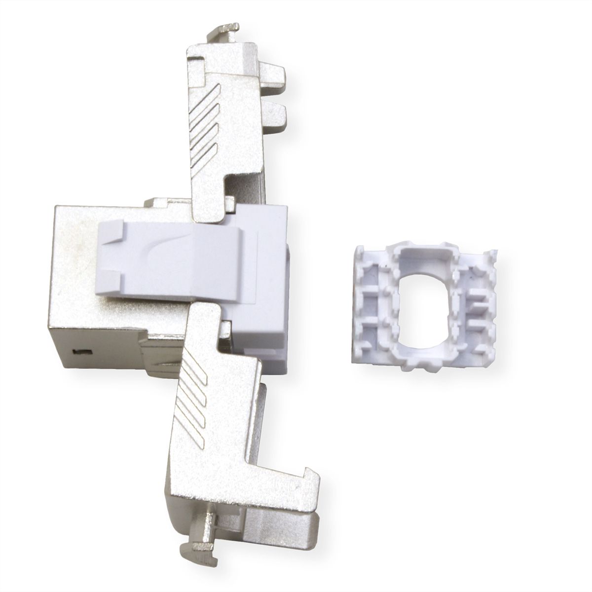 ROLINE Keystone Cat.6A (Classe EA), RJ-45, blindé, sans outil, GHMT, argent