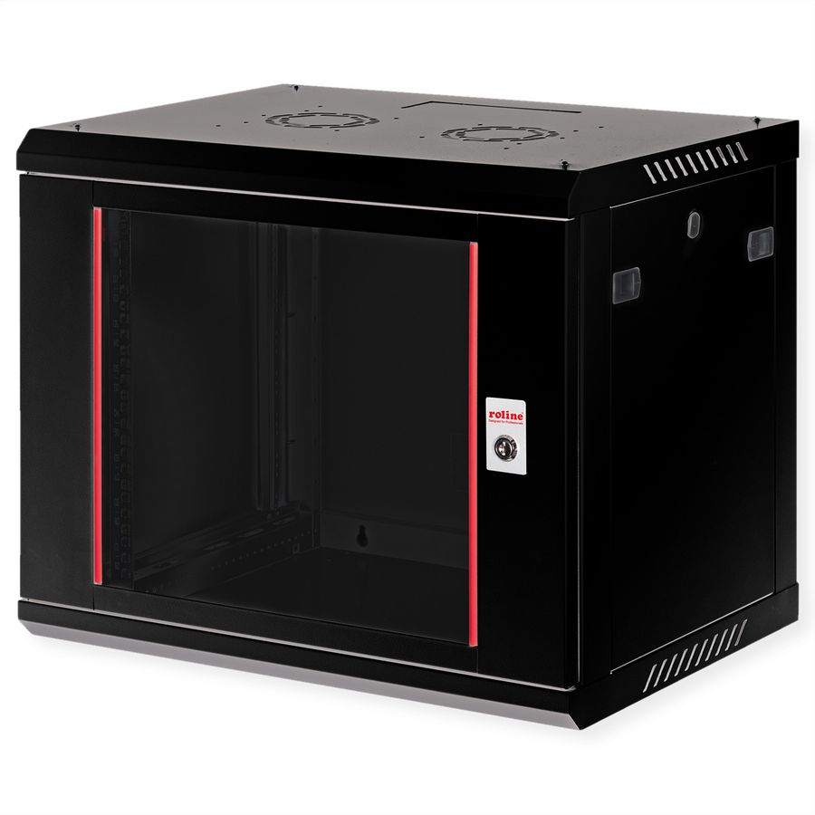 ROLINE 19" Boîtier mural Basic Plus 9U, 600x450 LxP noir