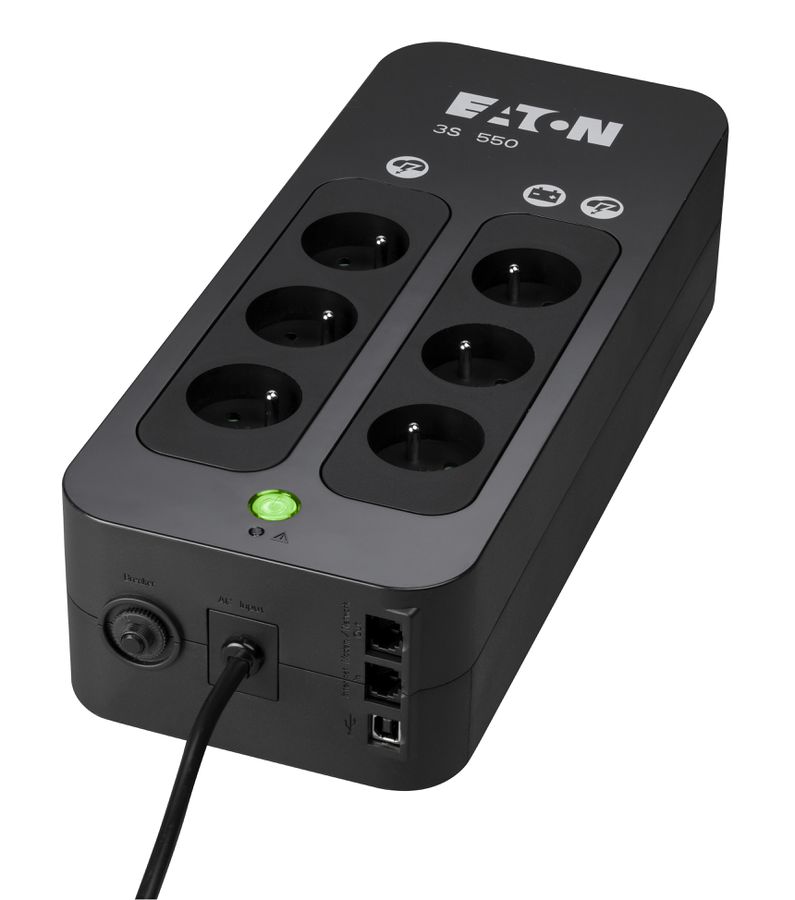 EATON 3S550F Onduleur Offline 550VA, 330W, 6 prises