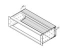 SCHROFF EuropacPRO Capot arrière pour joint CEM en acier inoxydable, 3 U, 84 HP