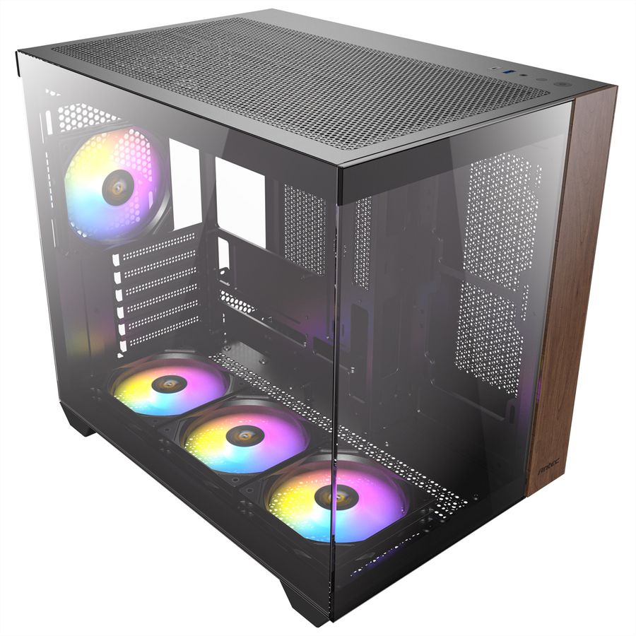 ANTEC CX800 ARGB_B Wood Boîtier PC Midi Tower Black ATX