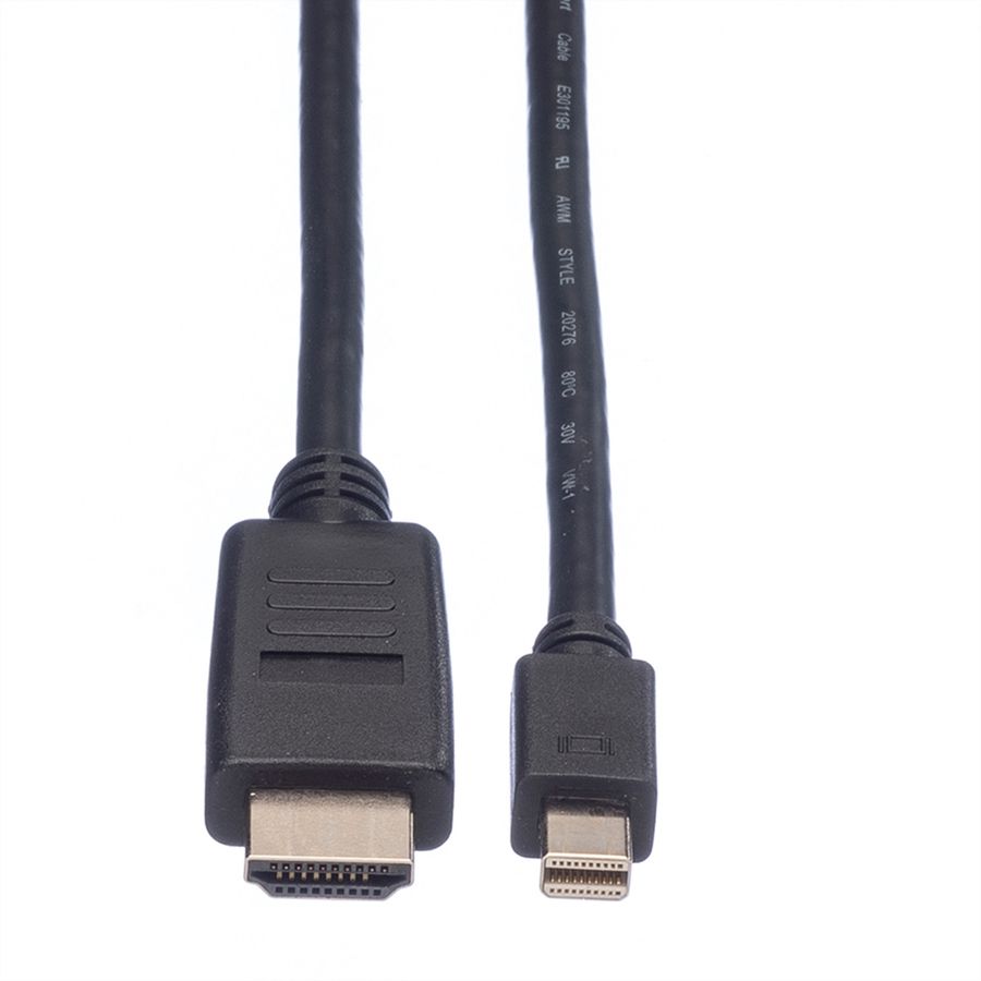 VALUE Mini DisplayPort Câble, Mini DP - HDTV, M/M, noir, 4,5 m