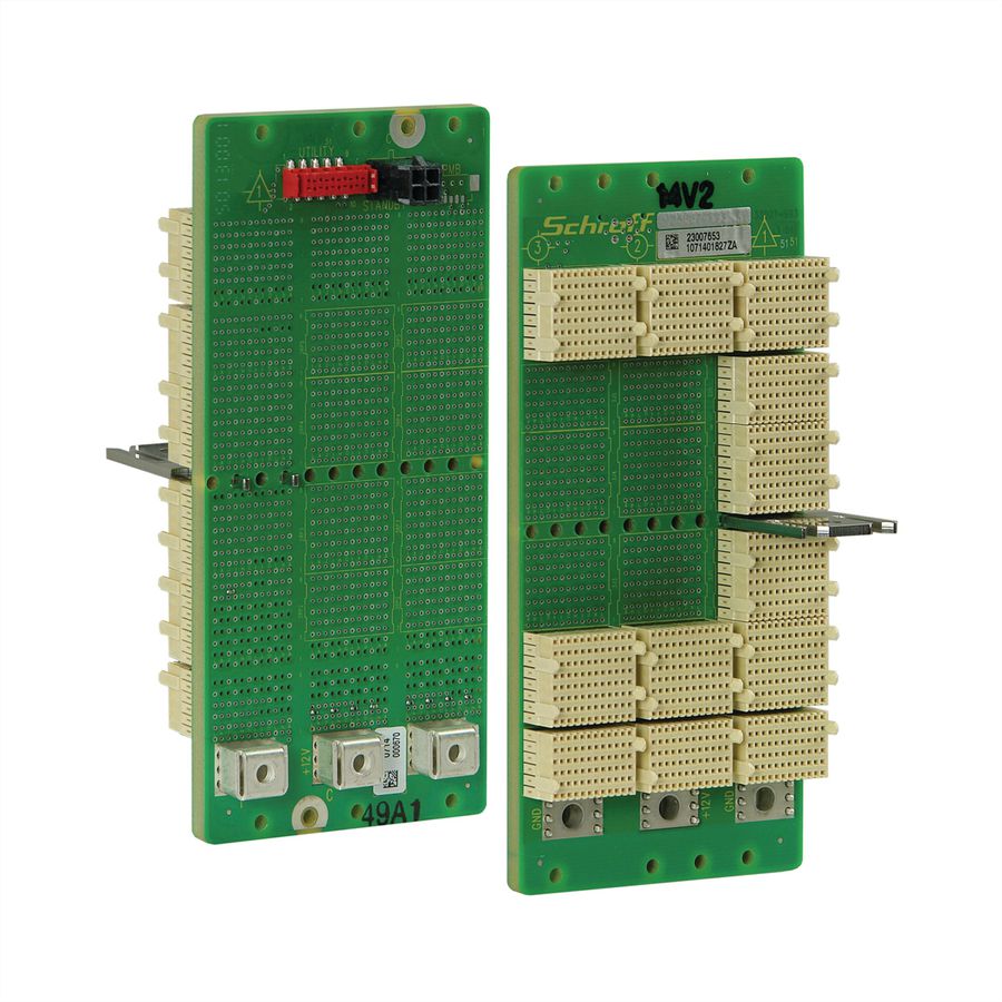 Carte-mère série CPCI SCHROFF, 3 U, 3 slots, System Slot Right, Full-Mesh, sans RIO