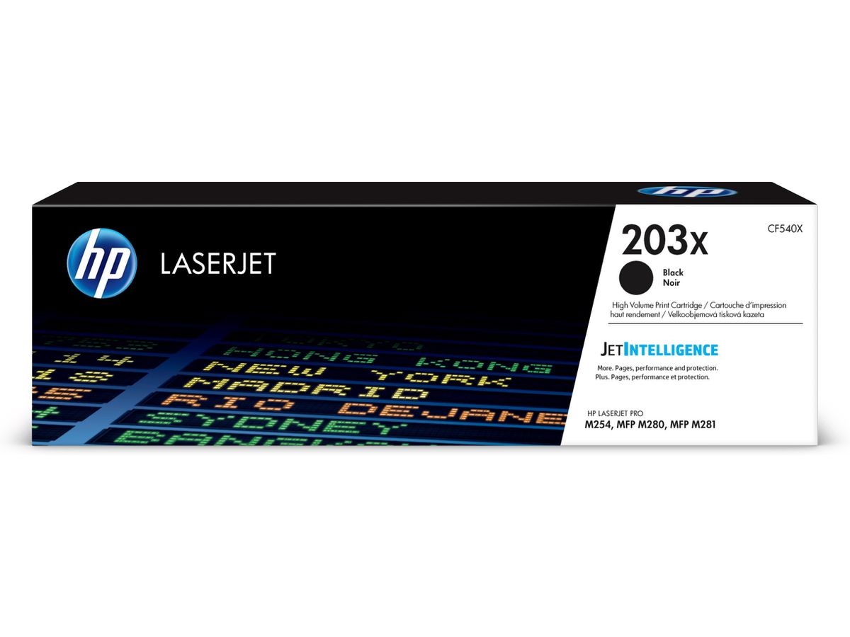 HP 203X cartouche de toner LaserJet noir grande capacité authentique