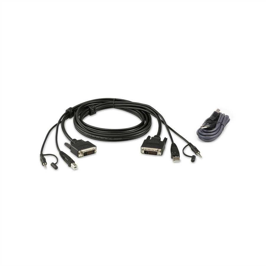 ATEN 2L-7D02UDX2 Kit de câbles KVM sécurisé DVI-D Dual Link USB