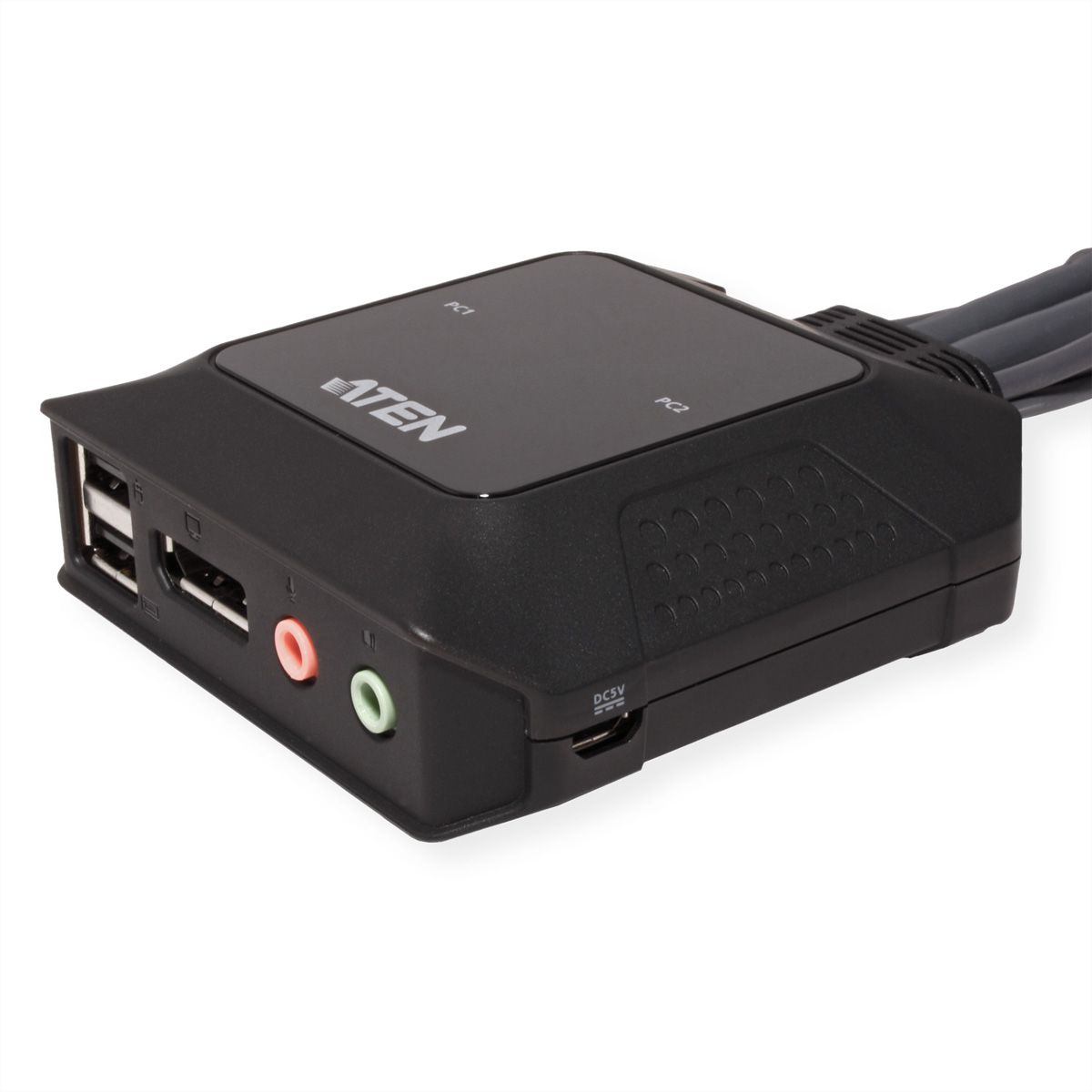 ATEN CS22DP Commutateur KVM DP USB 2 ports avec sélecteur de port distant