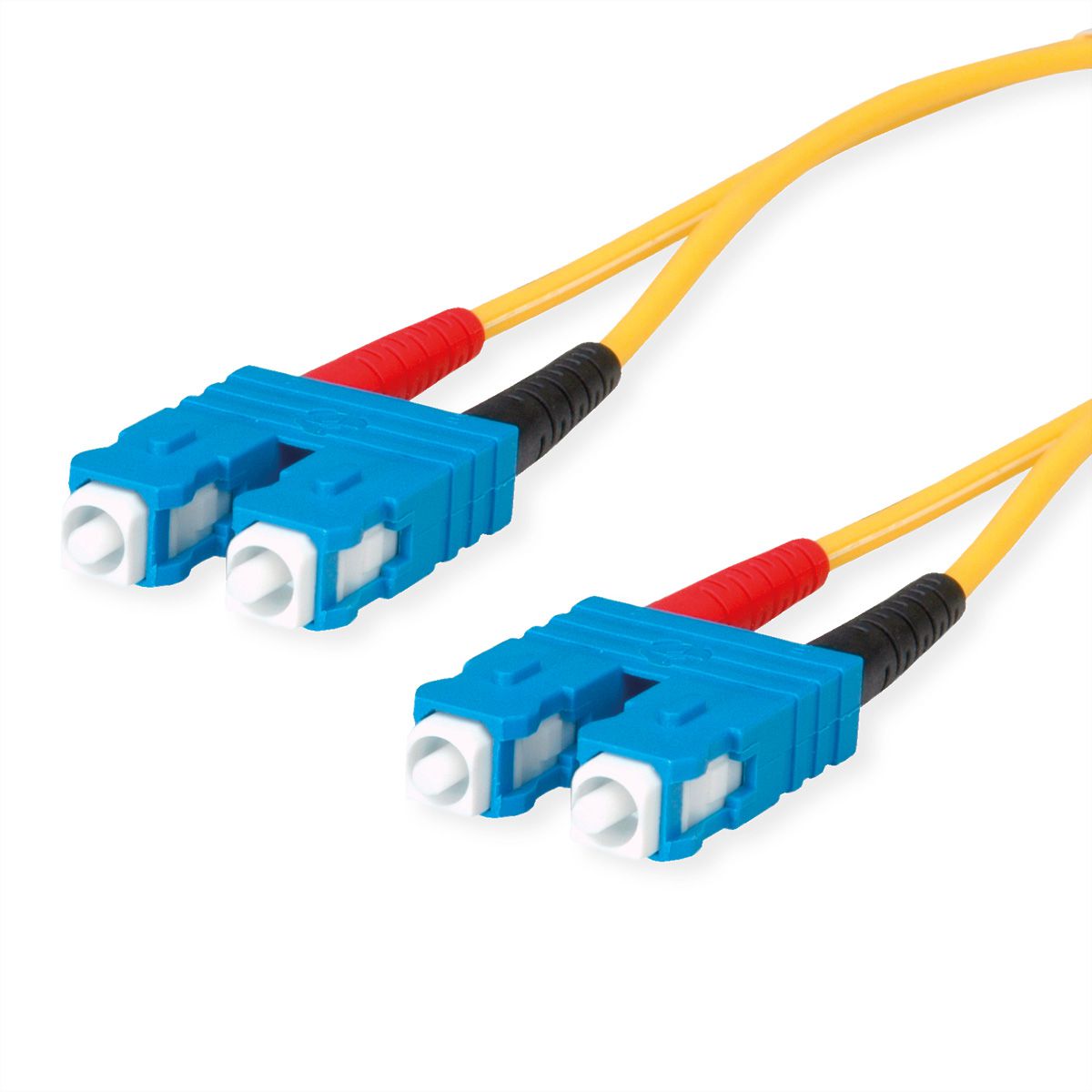 TELEGÄRTNER Cordon FO 2x E9/125 OS2 , 1x SC Duplex - 1x SC Duplex, jaune, 2 m