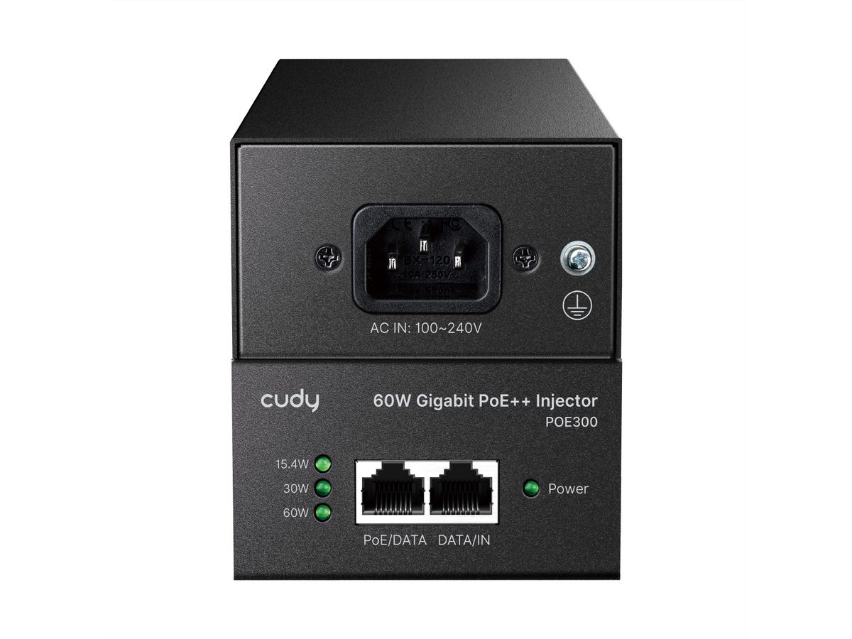 CUDY POE300 Injecteur Gigabit PoE++ 60W