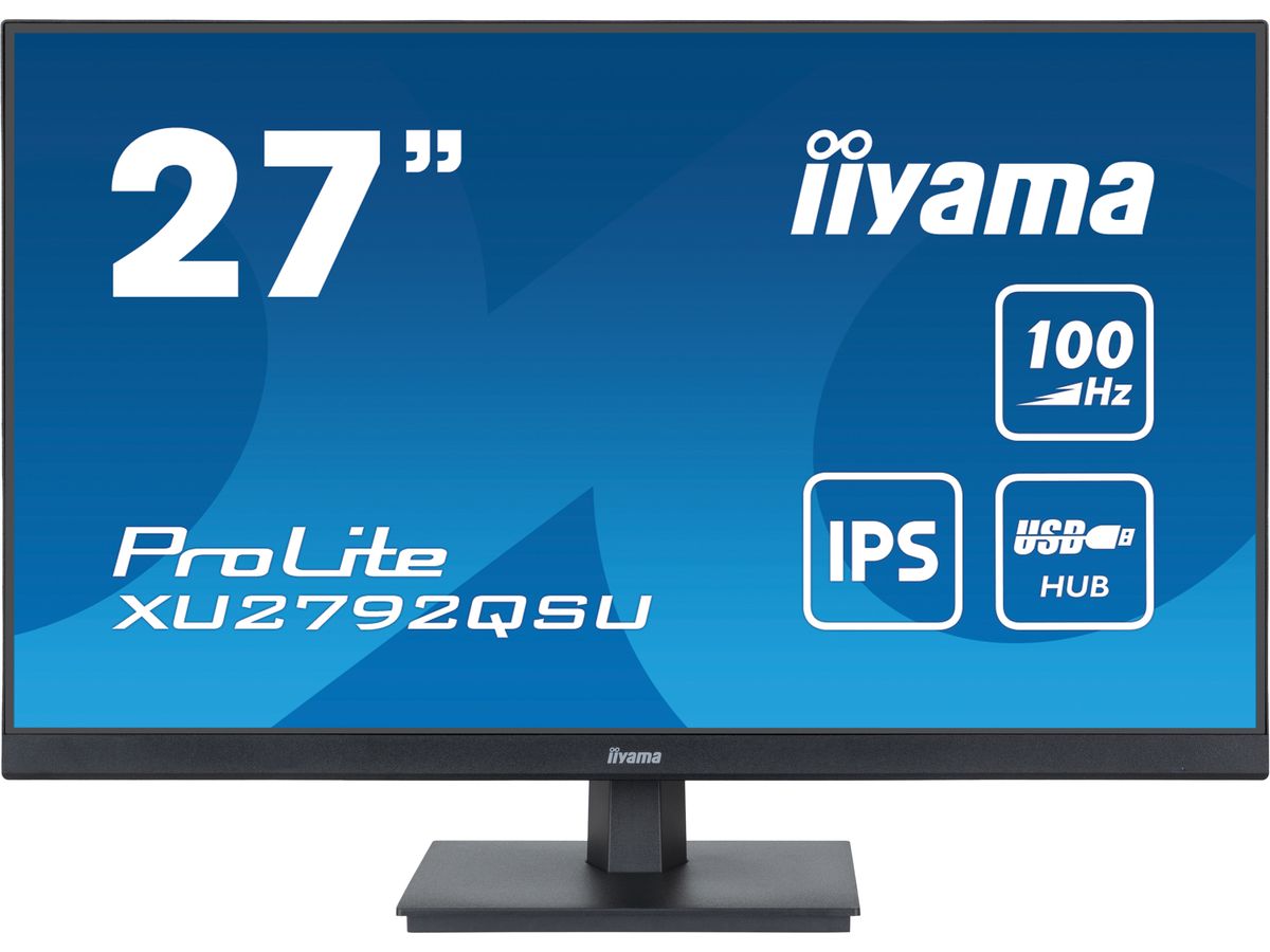iiyama ProLite écran plat de PC 68,6 cm (27") 2560 x 1440 pixels Dual WQHD LED Noir