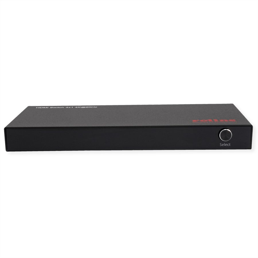 ROLINE Switch HDMI 4K à 4 ports, avec télécommande