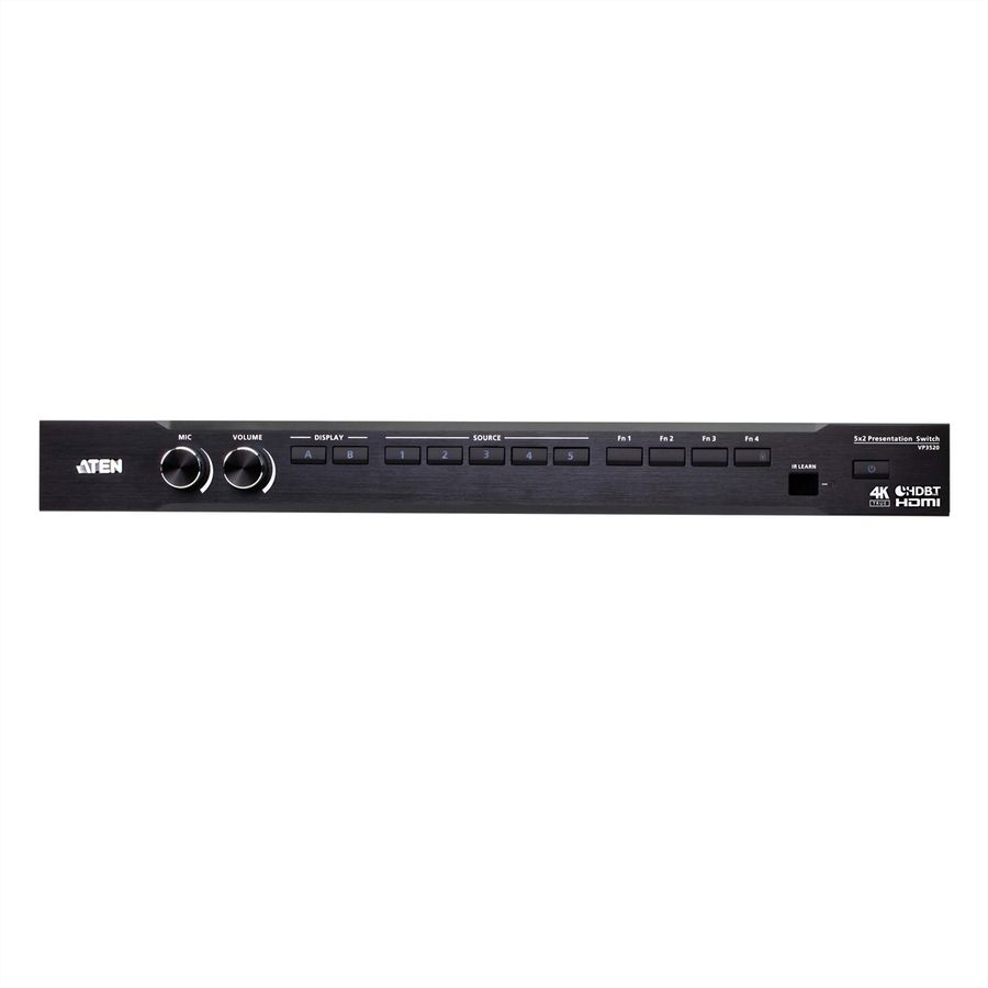 ATEN VP3520 Switch matriciel de présentation 5 x 2 True 4K Seamless avec contrôle