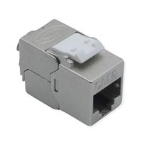 ROLINE Keystone Cat.6A (Classe EA), RJ-45, blindé, sans outil, GHMT, argent