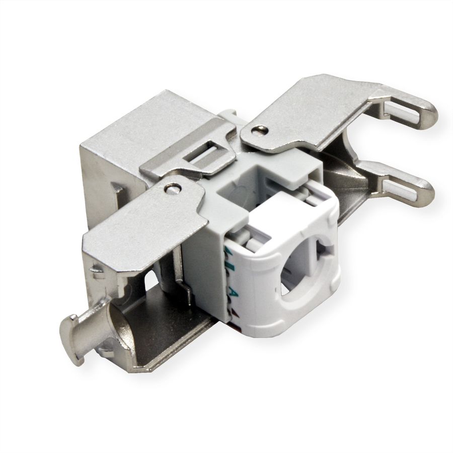 ROLINE Keystone Cat.6A (Classe EA), RJ-45, blindé, sans outil, argent