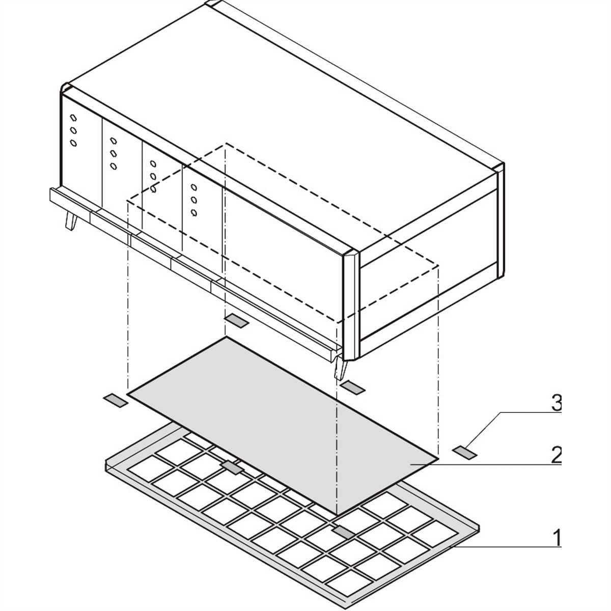 SCHROFF RatiopacPRO, remplacement du filtre à air, 42 HP