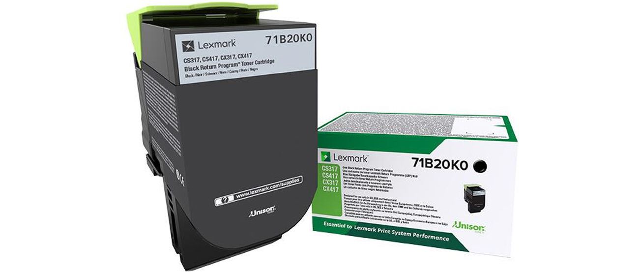 Lexmark 71B20K0 Cartouche de toner 1 pièce(s) Original Noir