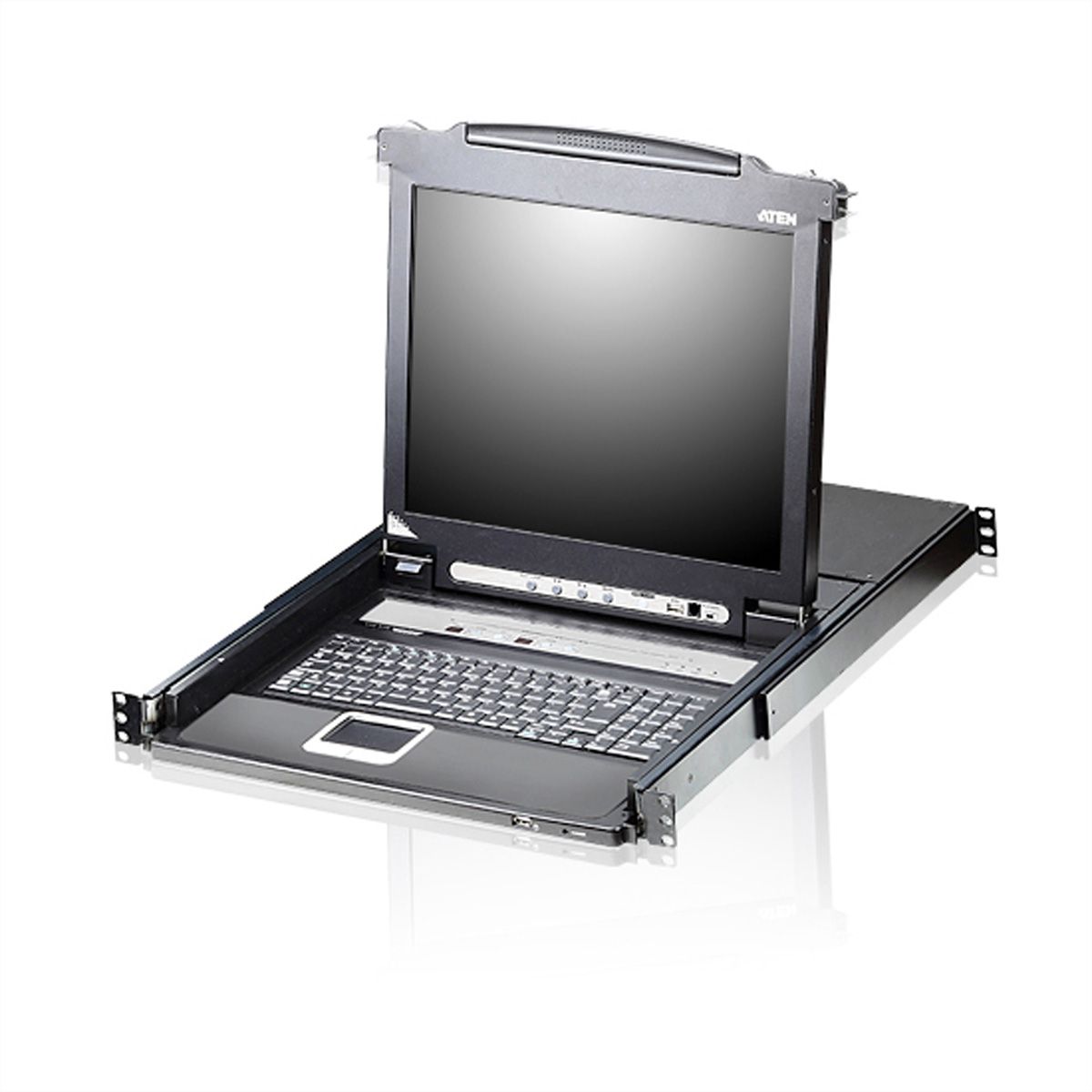 ATEN CL5716N Commutateur KVM VGA LCD à un seul rail PS/2-USB 16 ports, FR-Layout