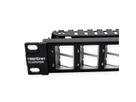 TRENDnet TC-KP24SA Panneau de connexion Keystone blindé 1U angulaire, vierge et à 24 ports
