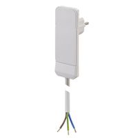 BACHMANN Connecteur plat CEE7/7 blanc, 1,5m 10cm fils ouverts