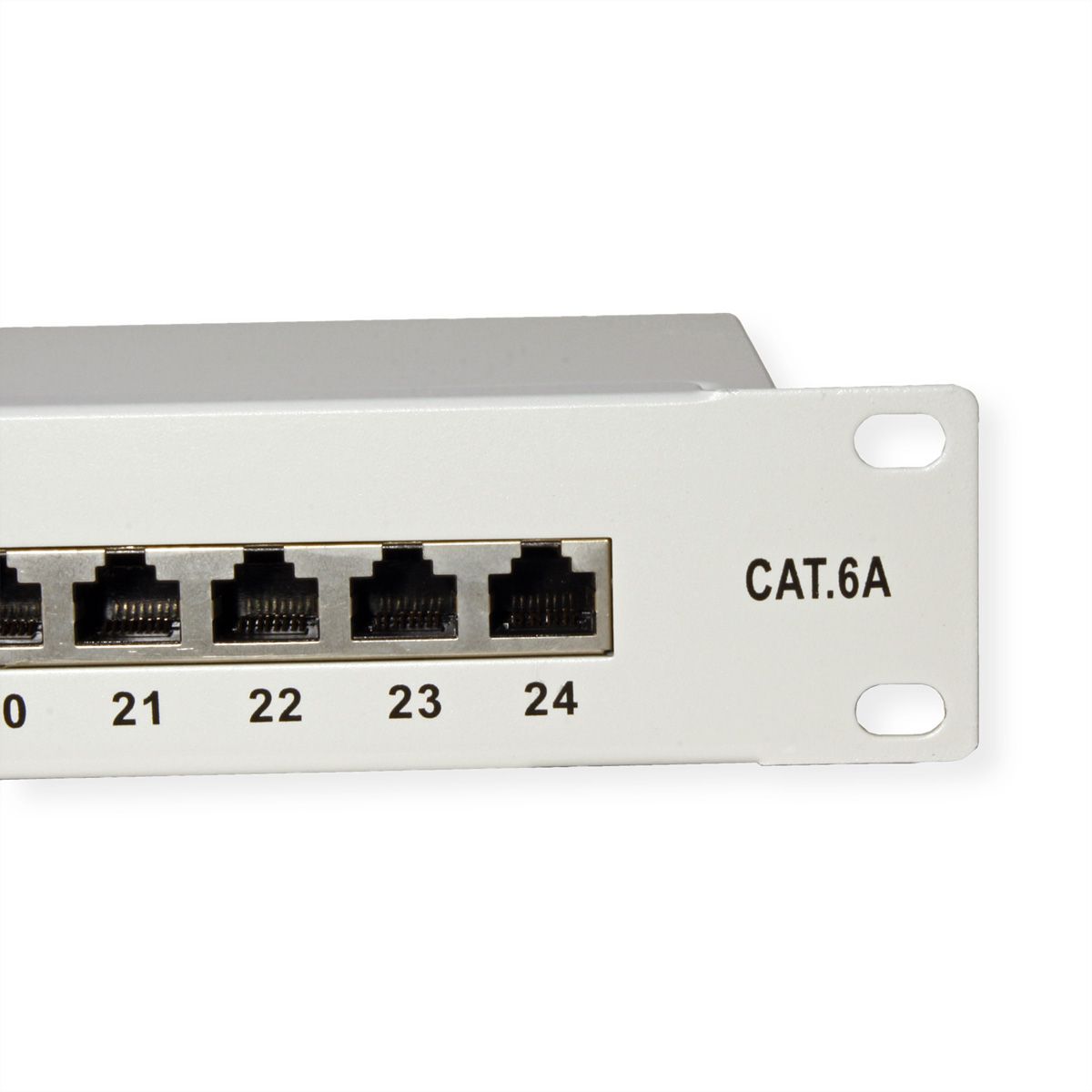 VALUE Panneau de brassage Cat.6A (Classe EA) 19", 24 ports, STP, gris