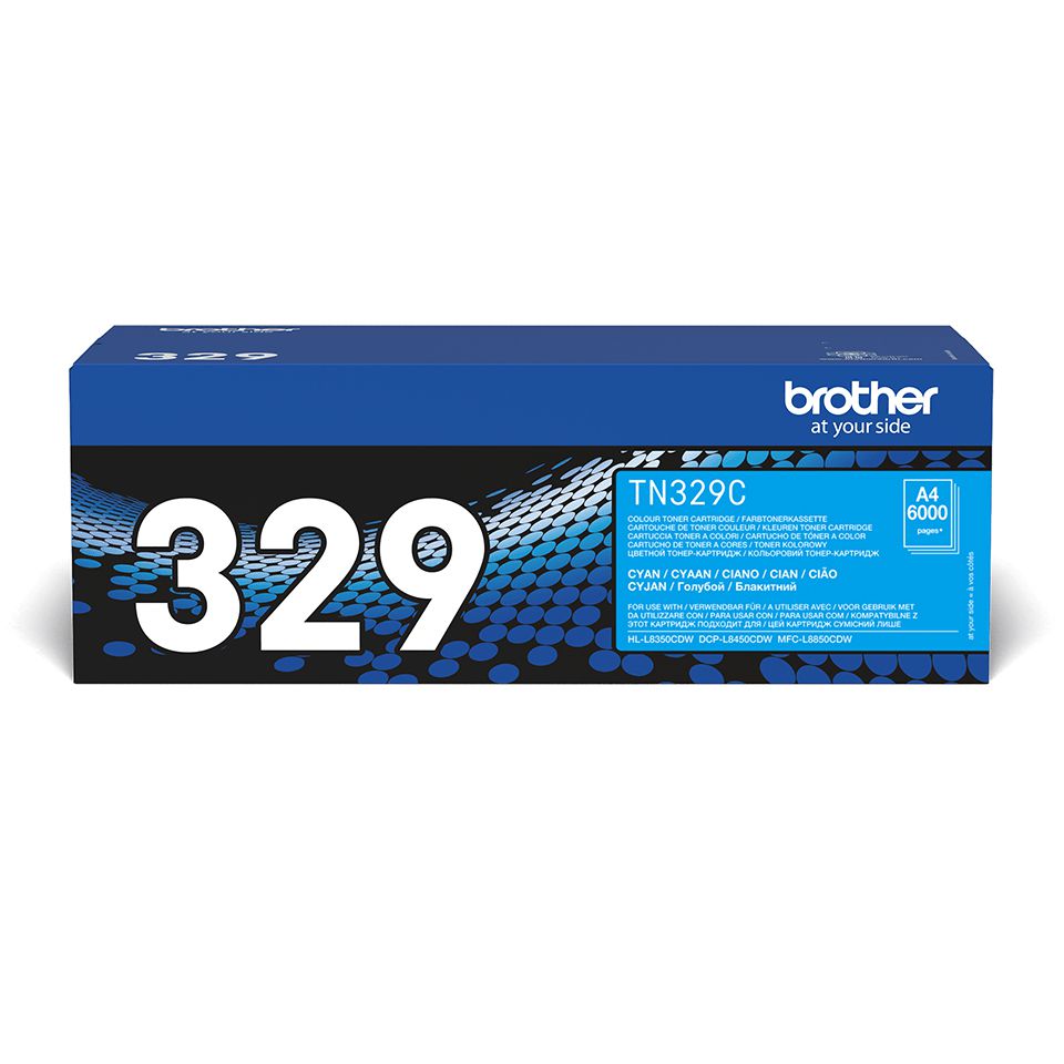 Brother TN-329C - Cartouche de toner originale – Cyan