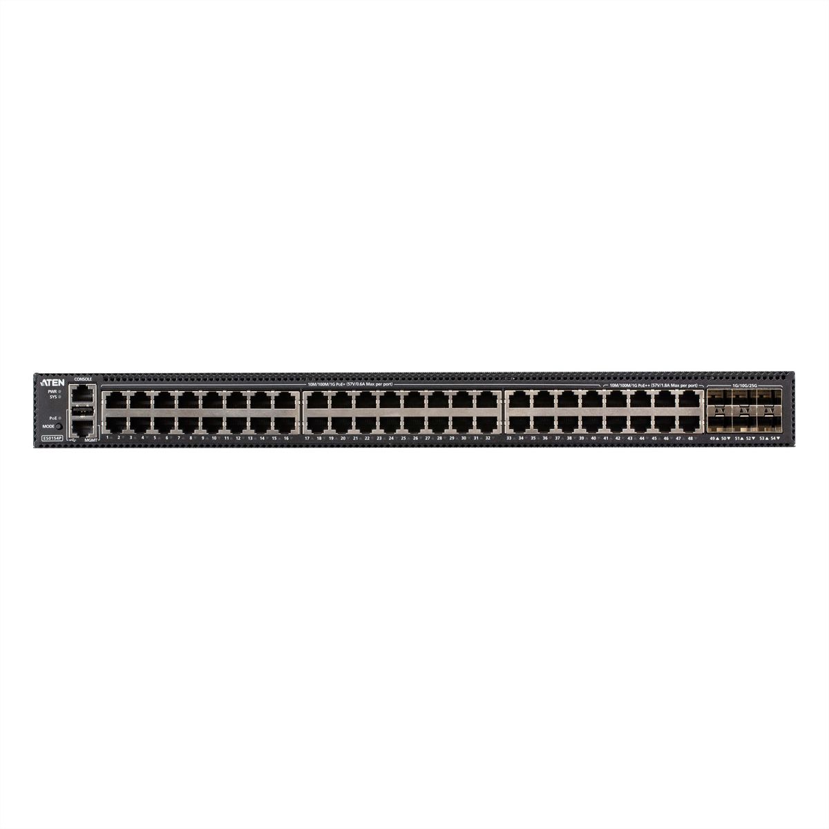 ATEN ES0154P Commutateur géré 54 ports Gigabit Ethernet de couche 2+ avec PoE