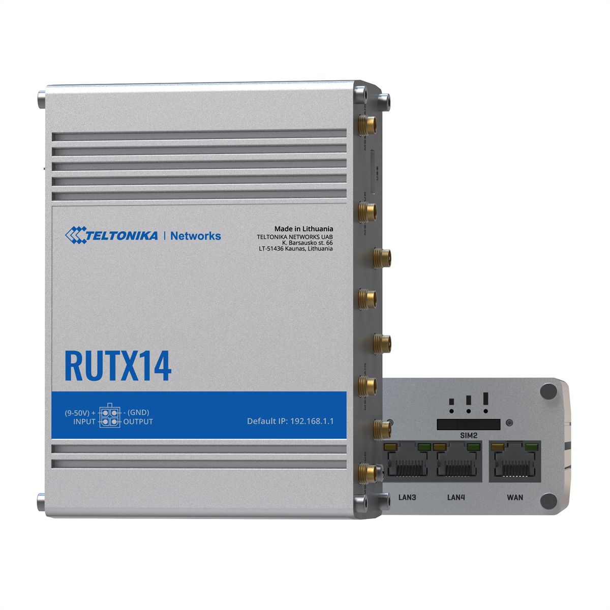TELTONIKA RUTX14 LTE/4G CAT 12 Routeur industriel