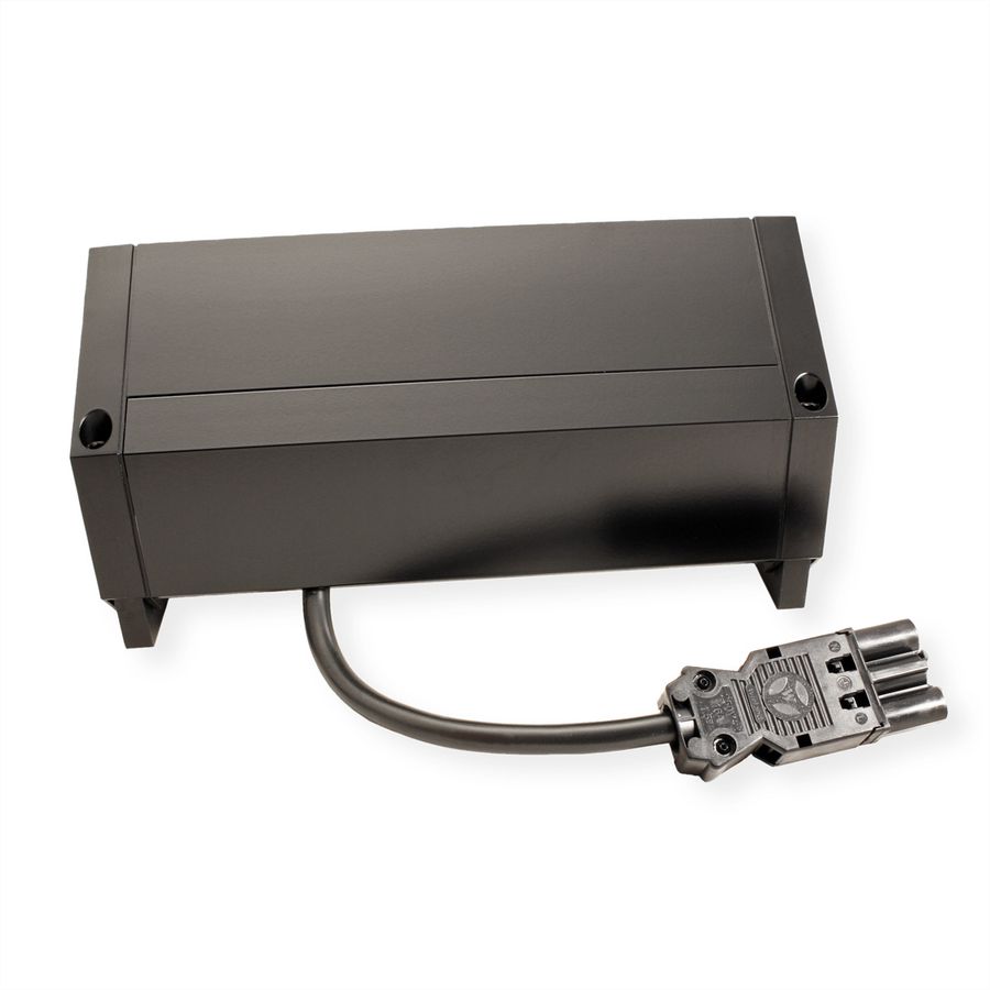 BACHMANN DESK 2 Bloc multiprise 2x UTE, 1x USB A&C 22W, noir, 0,2 m