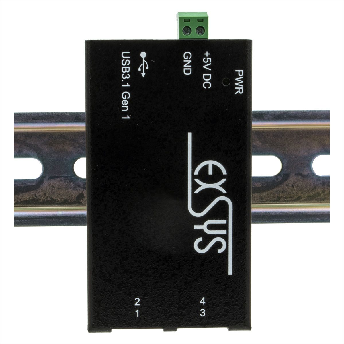 EXSYS EX-1194HMS Hub USB 3.2 Gen1 à 4 ports, C-femelle, protection de surtension