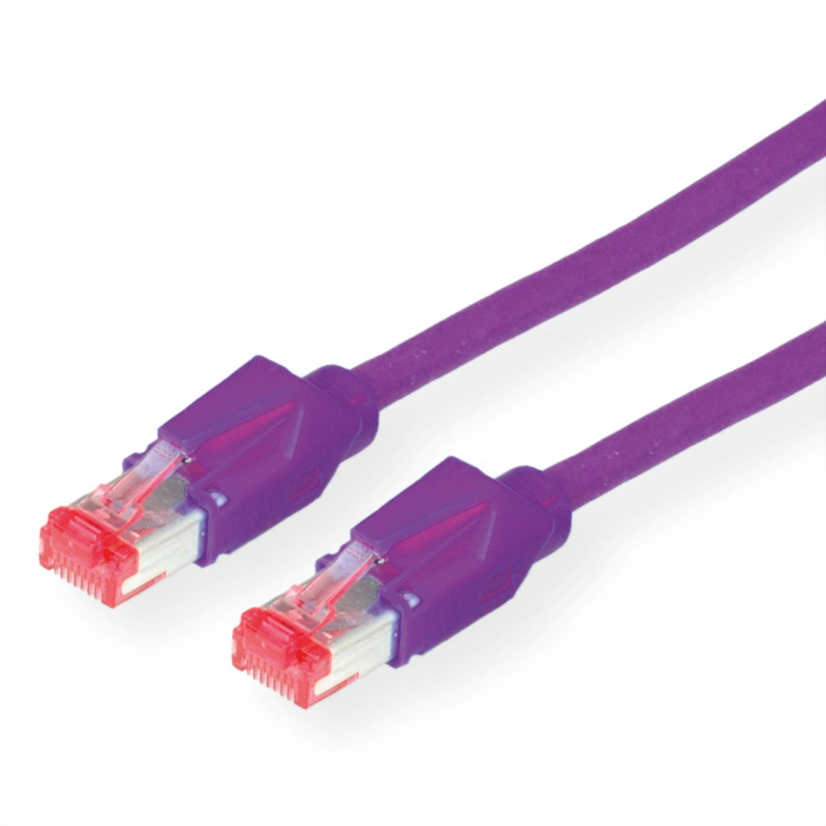 Cordon DÄTWYLER Cat.6 (Classe E) S/FTP, CU 7702 flex LS0H, Hirose TM21, violet, 10 m