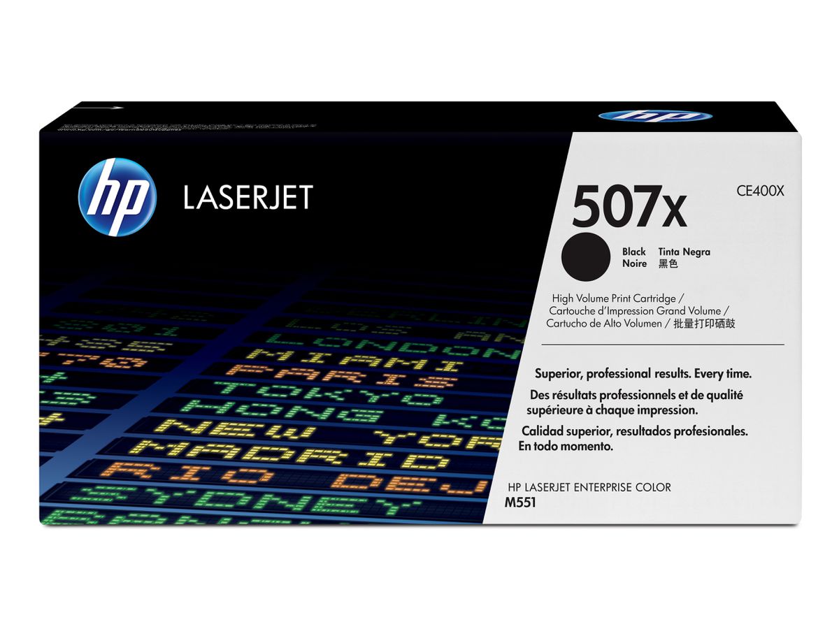 HP 507X toner LaserJet noir grande capacité authentique