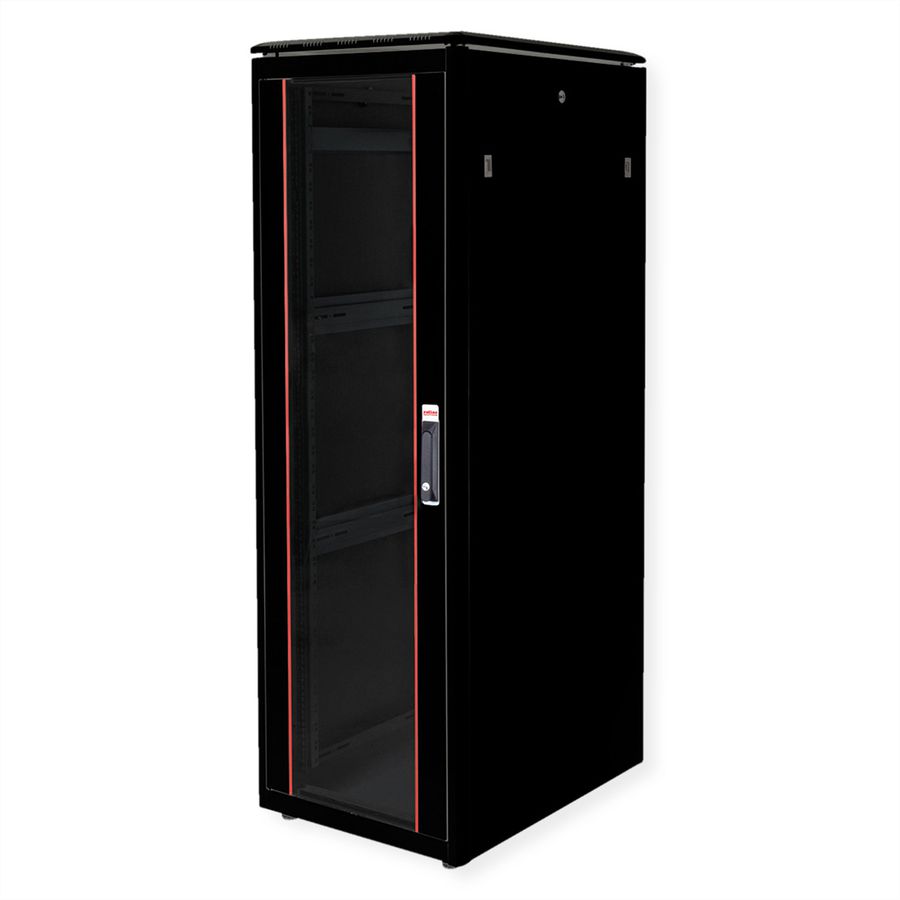 ROLINE 19" Baie réseau Pro 36U, 600x800 LxP Porte verre noir