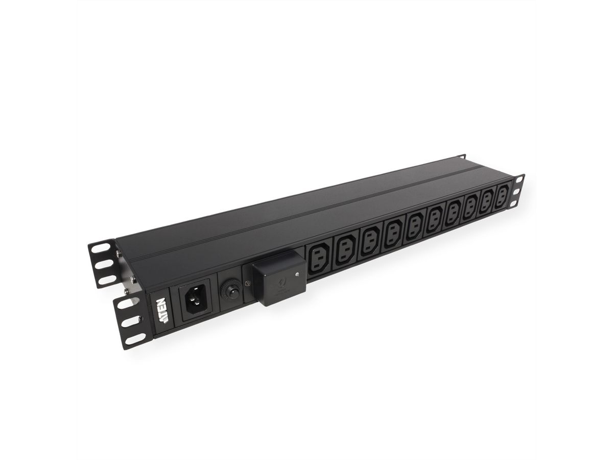 ATEN PE0118SG PDU de base 1U 10A avec protection contre les surtensions, 18 ports