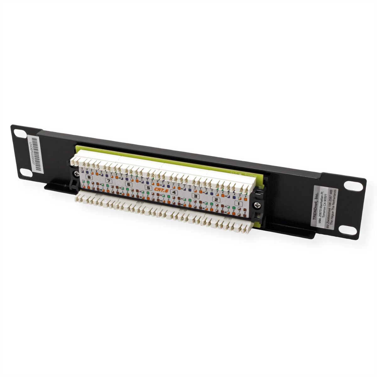 TRENDnet TC-P08C6 Panneau de brass. 10" 8 ports Cat. 6 non-blindé