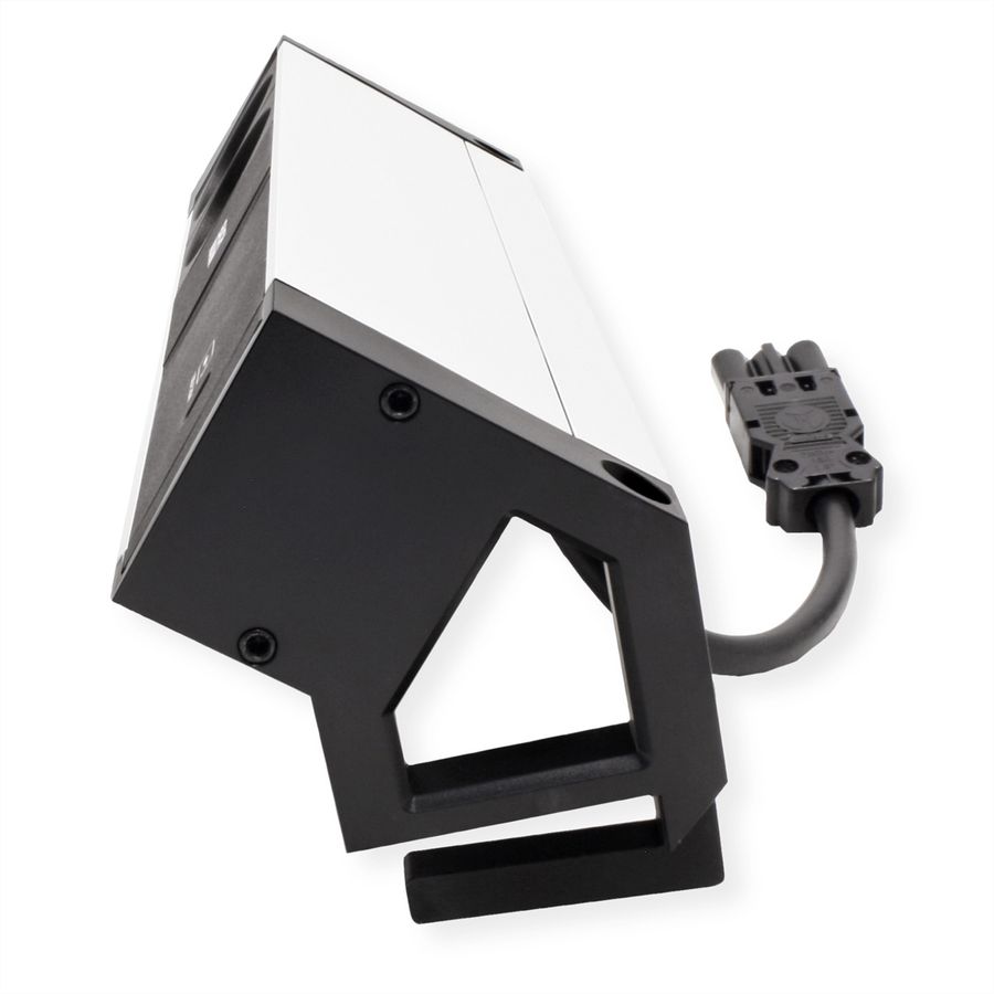 BACHMANN DESK2 ALU BLACK 2xUTE 1xUSBC 60W 0,2m GST18