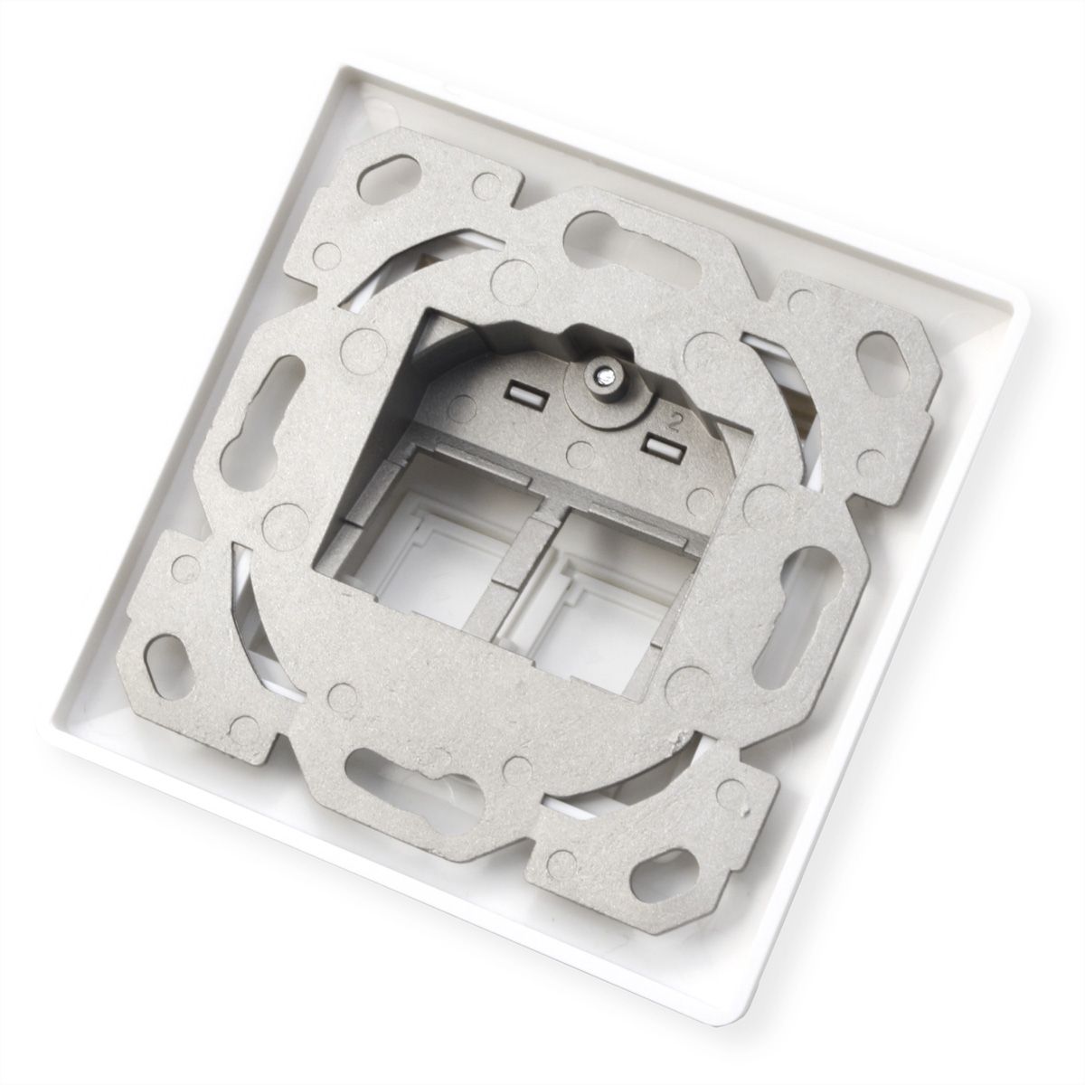ROLINE Embase pour modules, 2 ports, pour keystones