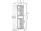 Unité enfichable de type cadre SCHROFF, panneau arrière, découpe pour un connecteur, 6 U, 28 HP