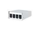 METZ CONNECT Modul boîtier en saillie 4 ports blanc pur, non équipé