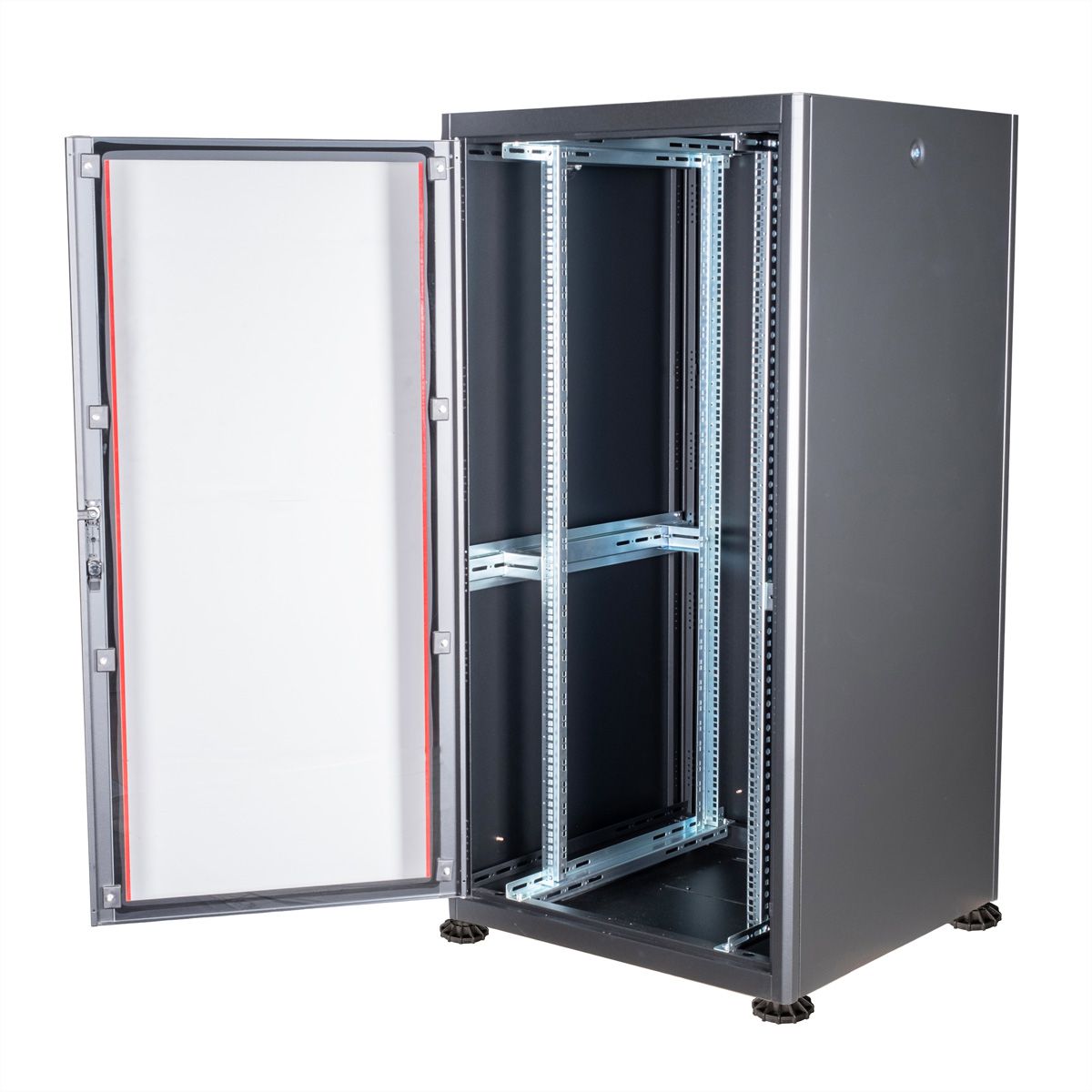 ROLINE 19" Baie réseau Basic 32U, 600x600 LxP Porte verre noir