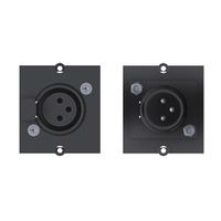 BACHMANN Module Custom 1 x fiche XLR, 3 pôles noir