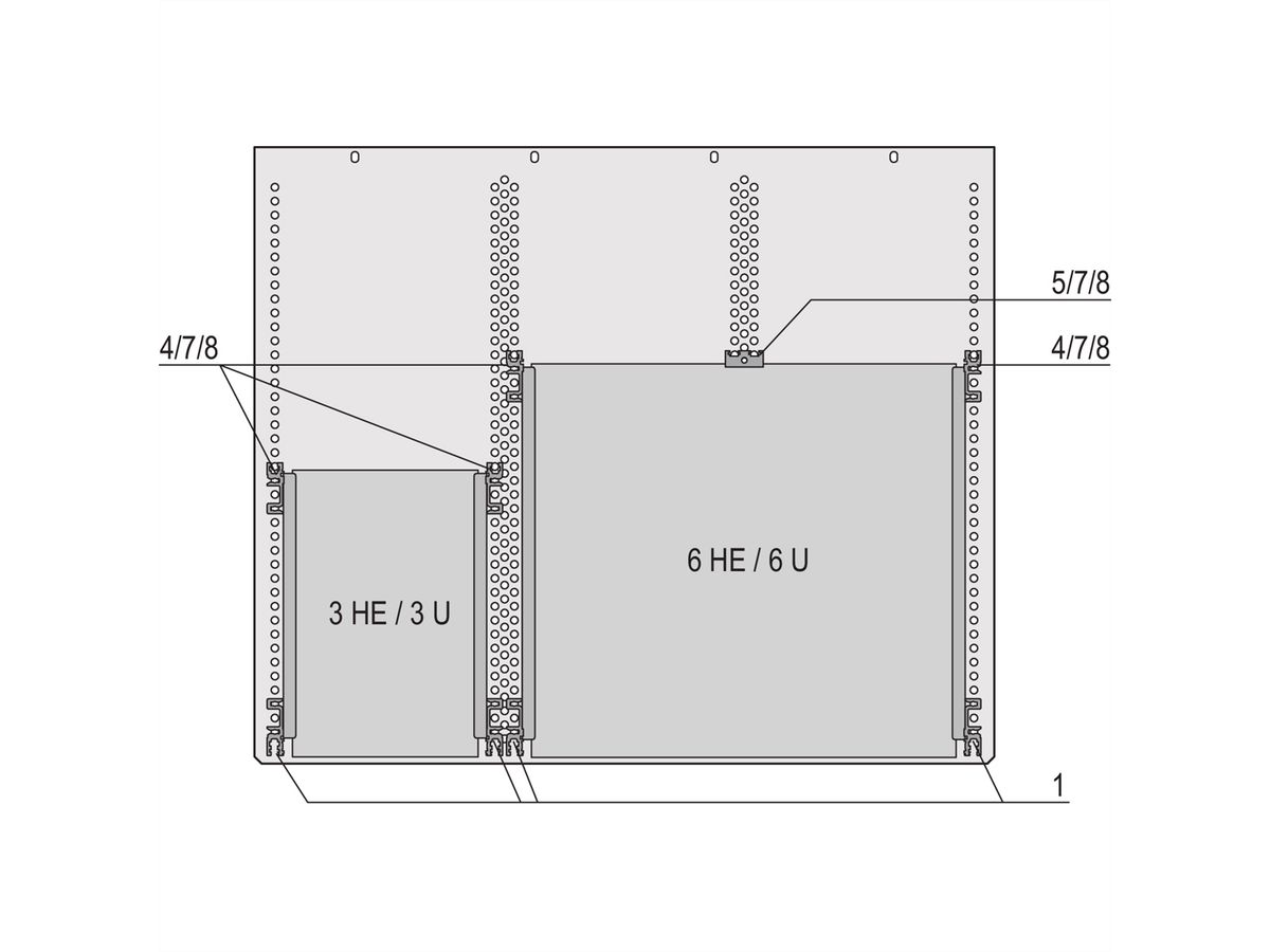 SCHROFF Euroboard Kit de montage pour carte-mère isolée Montage, 2 U