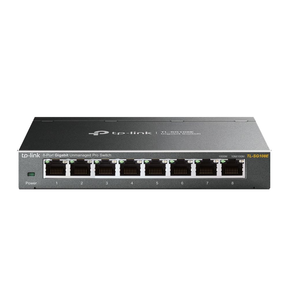 TP-Link TL-SG108E commutateur réseau Géré L2 Gigabit Ethernet (10/100/1000) Noir