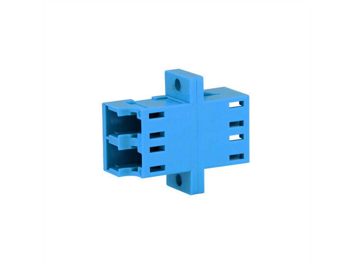 TELEGÄRTNER Coupleur LD Duplex, Singlemode et Multimode, Manchon en céramique, boîtier en plastique, bleu, Z77