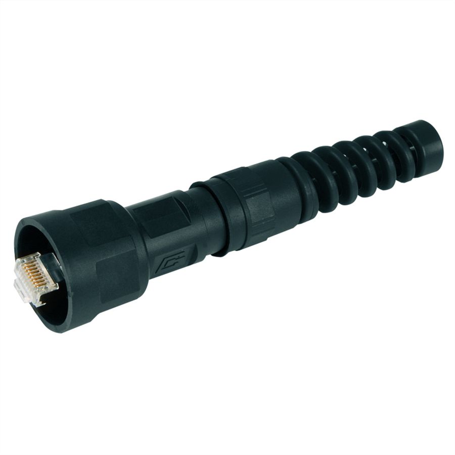 TELEGÄRTNER STX V1 RJ45 Set connecteur, AWG24-27 Cat.6A (ISO), avec spirale anti-pliage